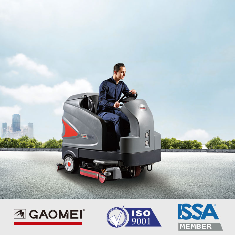 停車場、地下車庫清洗就選高美駕駛式全自動洗地機